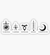 Shadow world race - Shadowhunters Sticker