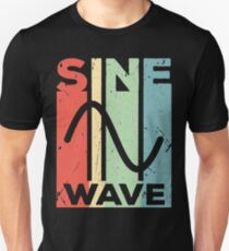 Sine Wave Audio Vintage Retro Unisex T-Shirt