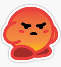 Angry React Kirby Sticker