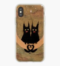 lunar cats iPhone Case