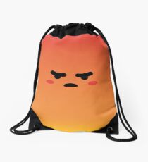 Angry React Kirby Drawstring Bag