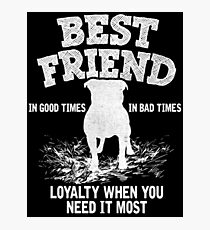 Pitbull Bestfriend Photographic Print