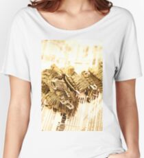 Golden Safety Pins Women's Relaxed Fit T-Shirt