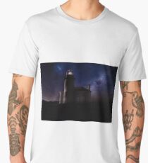 Lighthouse at Night Men's Premium T-Shirt