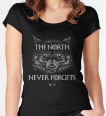 The North Never Forgets Women's Fitted Scoop T-Shirt