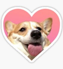 Doggo Stickers: Corgi Mlem Sticker