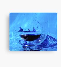 Dolphin in a small world Canvas Print