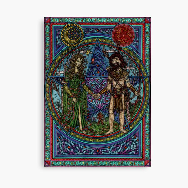 Beltane (the Goddess and the God) Canvas Print