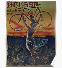 old retro vintage Bicycle poster Poster