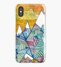 Maps and Mountains iPhone Case