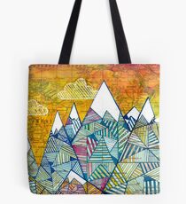 Maps and Mountains Tote Bag