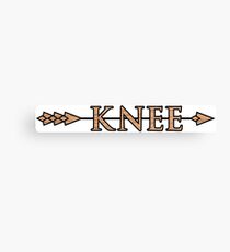 Arrow to the Knee Canvas Print