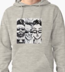 A Priest, A Vagabond and A Hitwoman Pullover Hoodie