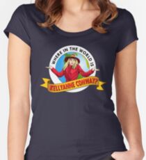Where In the World is Kellyanne Conway? Women's Fitted Scoop T-Shirt