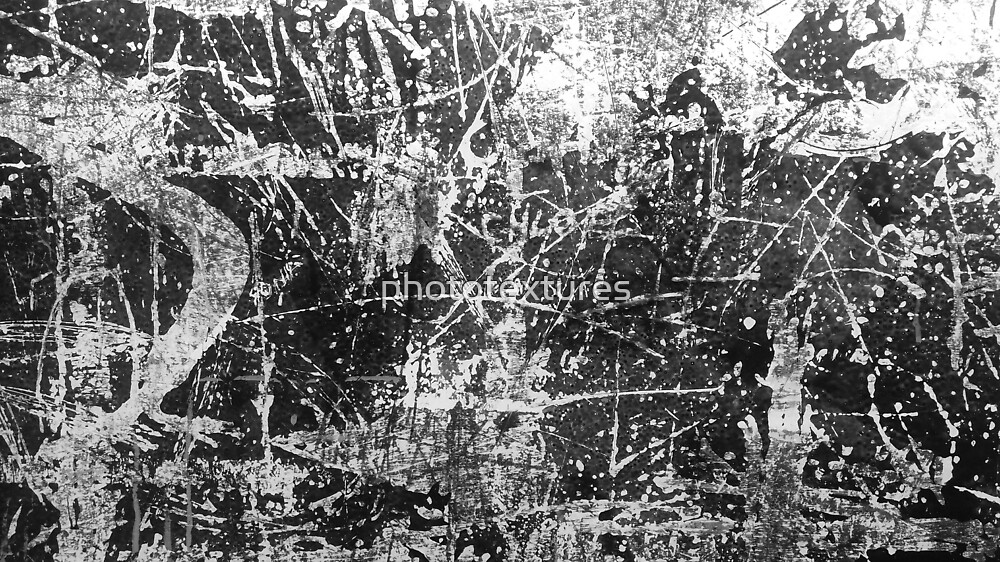 "black abstract graffiti paint scratch texture pattern" by