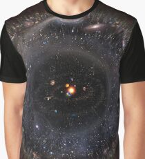 Beobachtbares Universum größeres SSystem! (schwarzer Hintergrund) Grafik T-Shirt