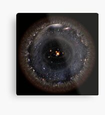 Observable Universe bigger SSystem! (black background) Metal Print