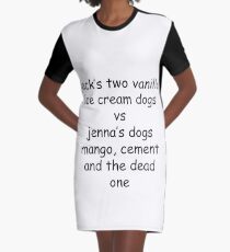 Jenna Marbles vs Jacksfilms Graphic T-Shirt Dress