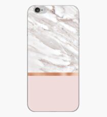 Calacatta Marmor auf Roségold erröten iPhone-Hülle & Cover
