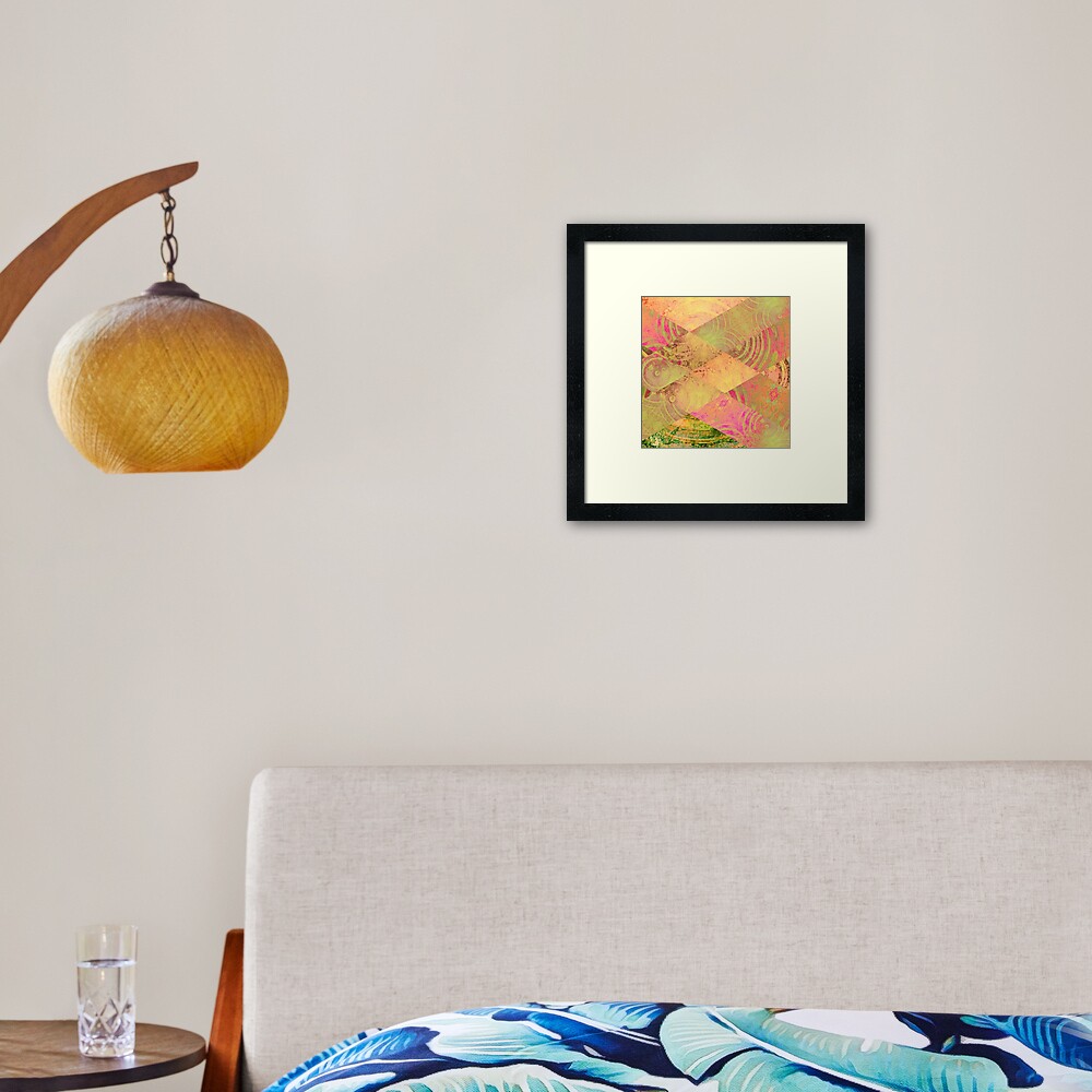 Pink Diagonal Series 01 Framed Art Print