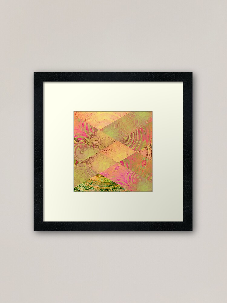Alternate view of Pink Diagonal Series 01 Framed Art Print