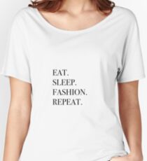 Camiseta ancha para mujer Coma repetición de la moda del sueño