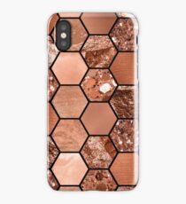 Rose gold hexaglam iPhone Case