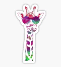 Bunte Giraffe Sticker