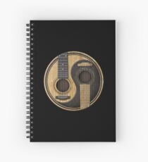 Cuaderno de espiral Guitarras acústicas viejas y desgastadas Yin Yang