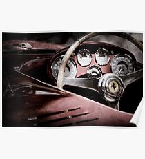 1954 Ferrari 500 Mondial Spyder Steering Wheel Emblem -2382ac Poster