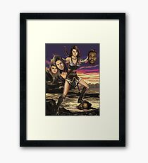 April Ludgate vs Black Eyed Peas Framed Print