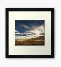 Ocean Grove Beach Sunset Framed Print
