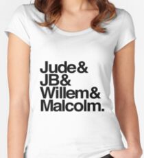 Jude&JB&Willem&Malcolm Women's Fitted Scoop T-Shirt