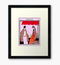 Vogue Vintage 1922 Magazine Advertising Print Framed Print