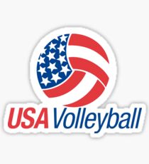 USA Volleyball Sticker