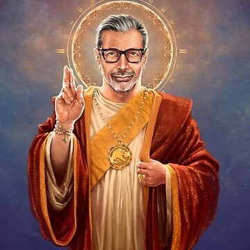 Saint Jeff of Goldblum Jeff Goldblum Original Religious Painting