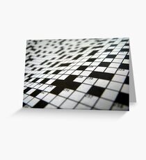 Crossword Greeting Card