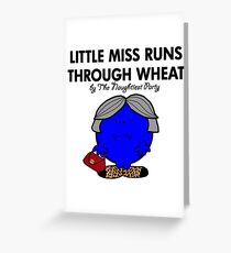 LITTLE MISS RUNS THROUGH WHEAT - THERESA MAY - CONSERVATIVE PARTY Greeting Card