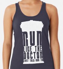 Camiseta de tirantes para mujer Corre como el doctor que te acaba de decir