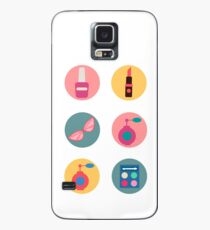 Cosmetics Set. Icons Set. Cosmetology. Fashion and Beauty. Perfume, Polish, Pomade. Female Beauty. Vector illustration. Flat Style Case/Skin for Samsung Galaxy