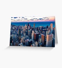 Chicago By Lake Michigan (Sundown) Greeting Card