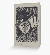 Strange Biology Antelope Skeleton Greeting Card