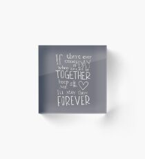 Together Forever Acrylic Block