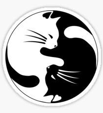 Cats yin Sticker