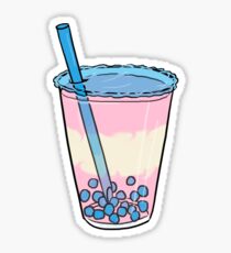 Trans Pride Bubble Tea Sticker Sticker