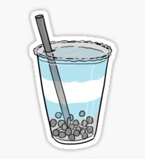 Demiboy Pride Flag Boba Tea Sticker Sticker