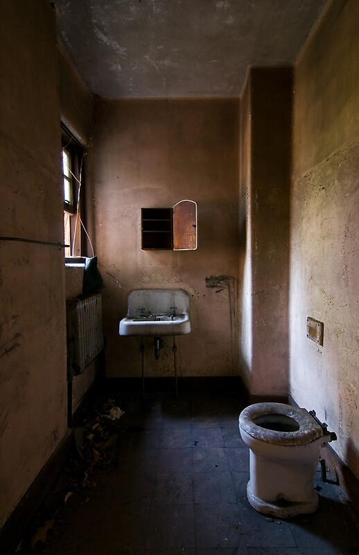"asylum bathroom" by rob dobi Redbubble