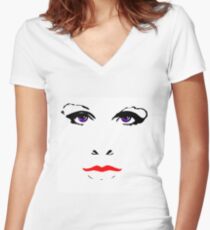 Everybody Knows about the Ex's Face Women's Fitted V-Neck T-Shirt