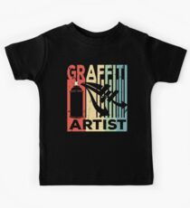 Graffiti Artist Vintage Retro Kids Tee