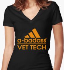 VET TECH BEST COLLECTION 2017 Women's Fitted V-Neck T-Shirt